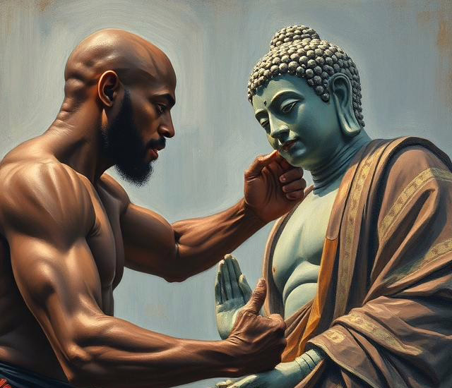 David Goggins fighting The Buddha