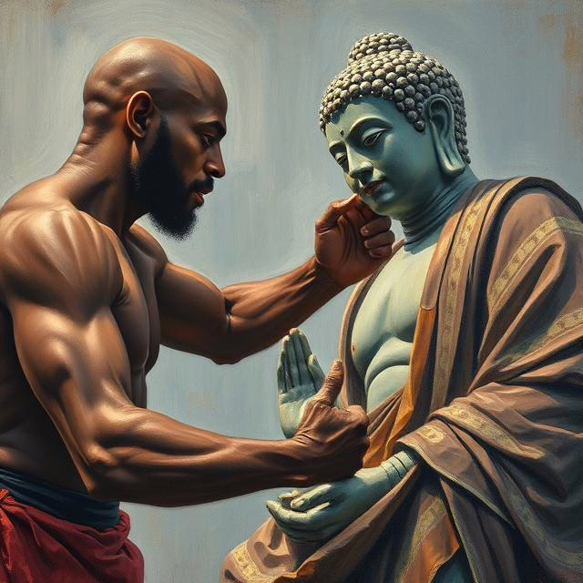David Goggins fighting The Buddha